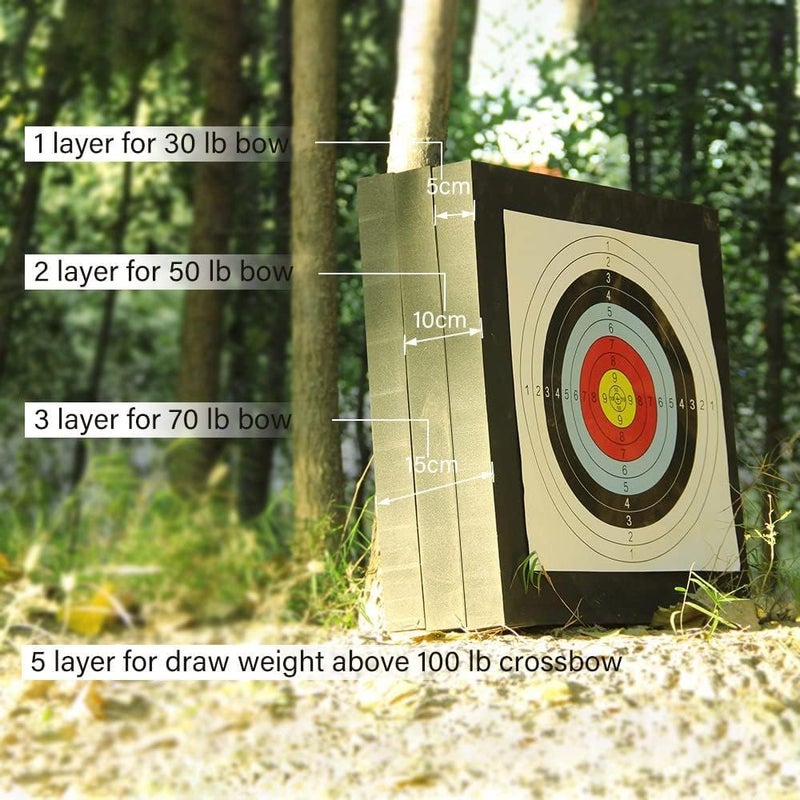 SOPOGER Archery Target for Backyard Adult, Easy Arrow Removal Bow Target, Durable Bow and Arrow Target for Youth Outdoor Shooting Practice - Image 5